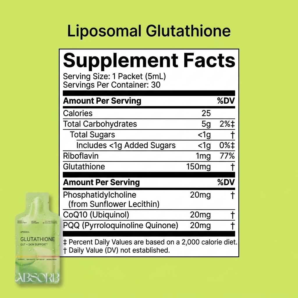 Support Your Skin & Gut From Within with Liposomal Glutathione